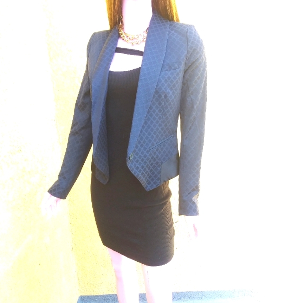 Smythe Navy Blue & Black Blazer, size 4